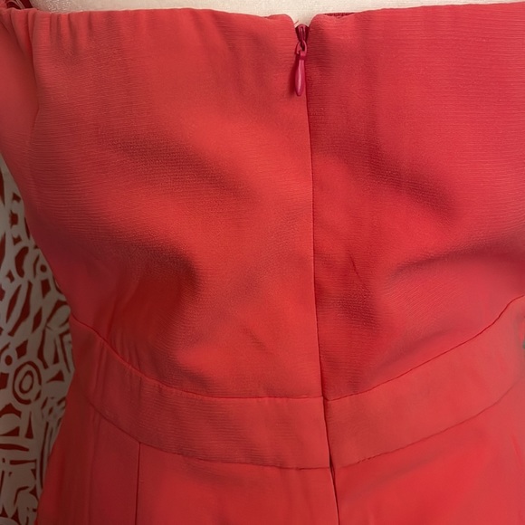 Coral with gold belt jumpsuits - Picture 9 of 12